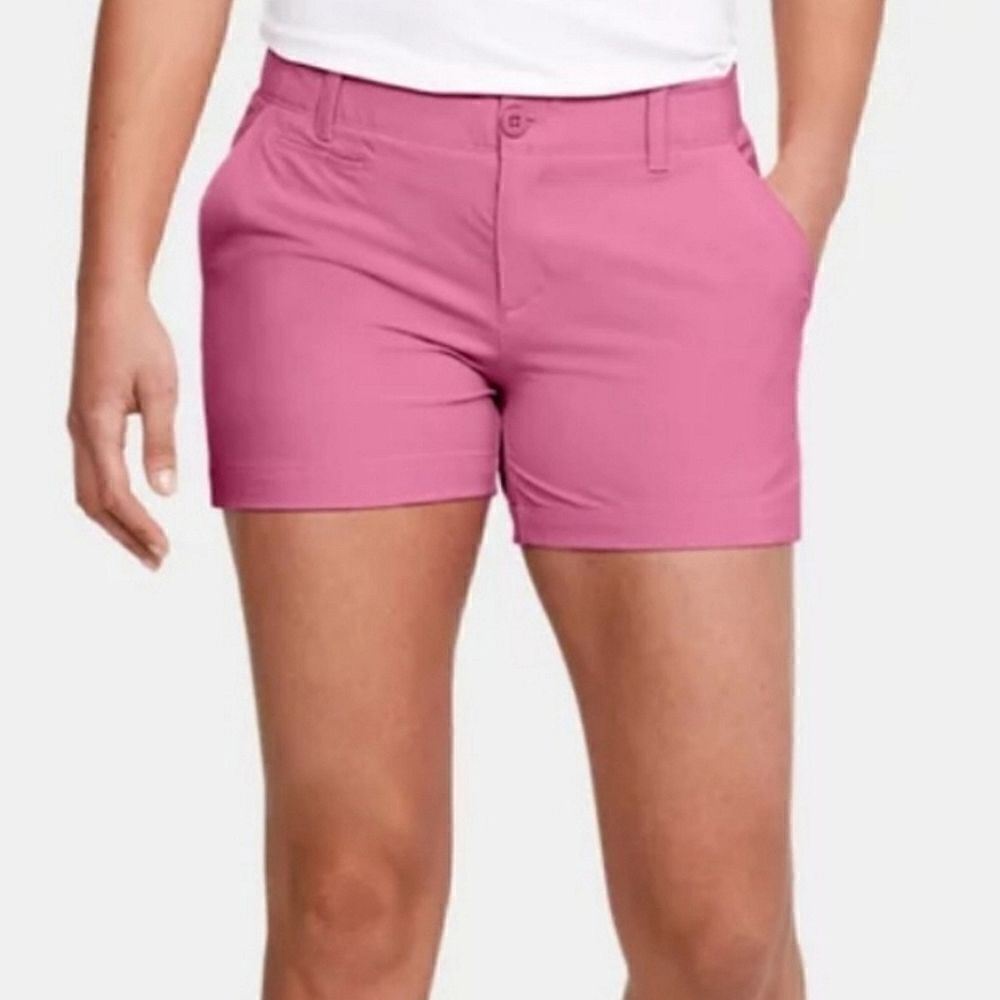 Under Armour Women's Pink Fitted HeatGear® Golf Shorts